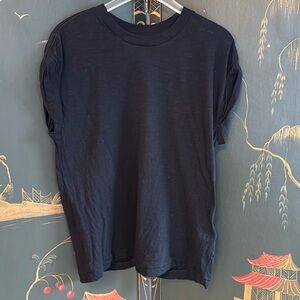 Current Elliot cropped sleeve black T-shirt, size large